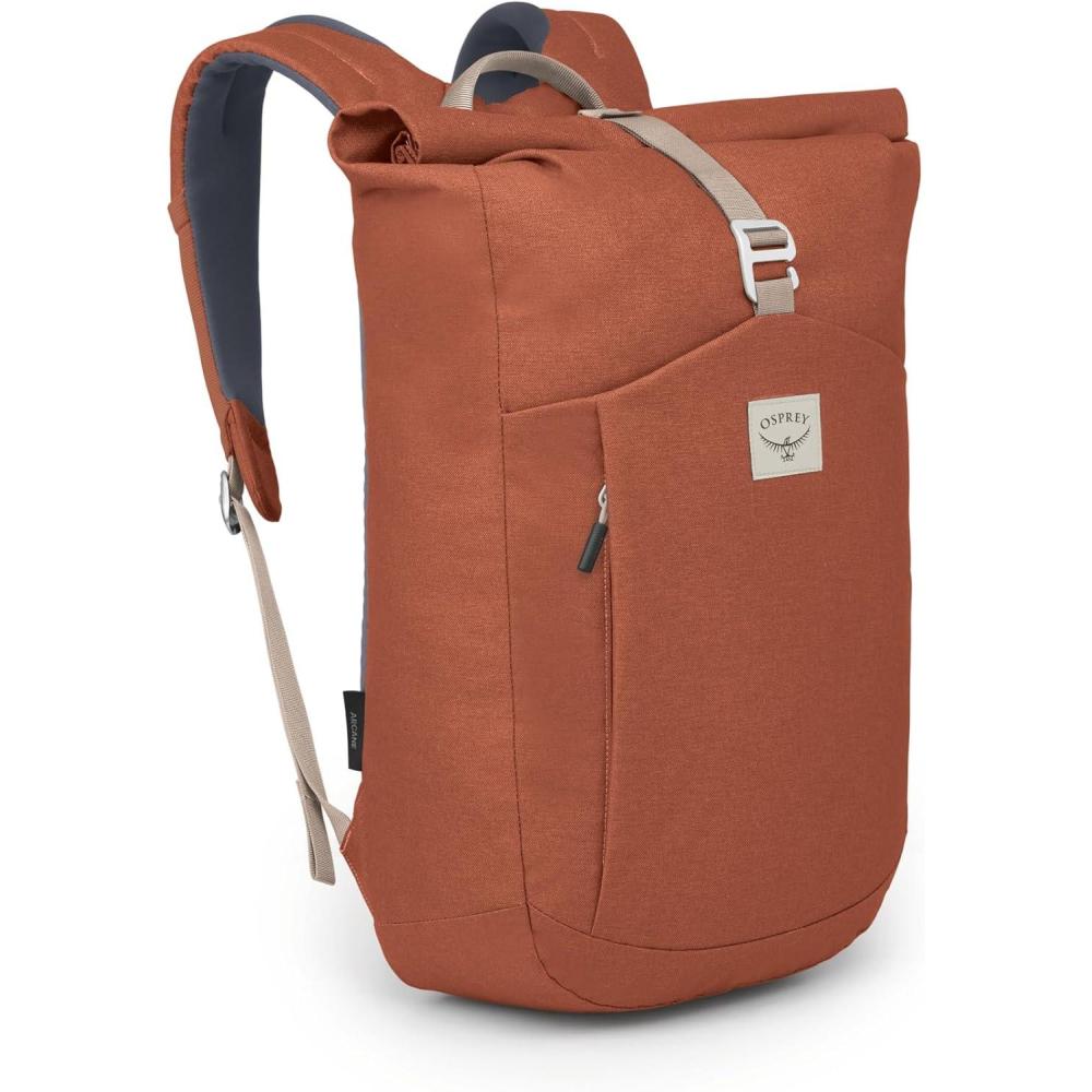 imageOsprey Arcane Roll Top Commuter Backpack BlackPorcelain Orange Heather
