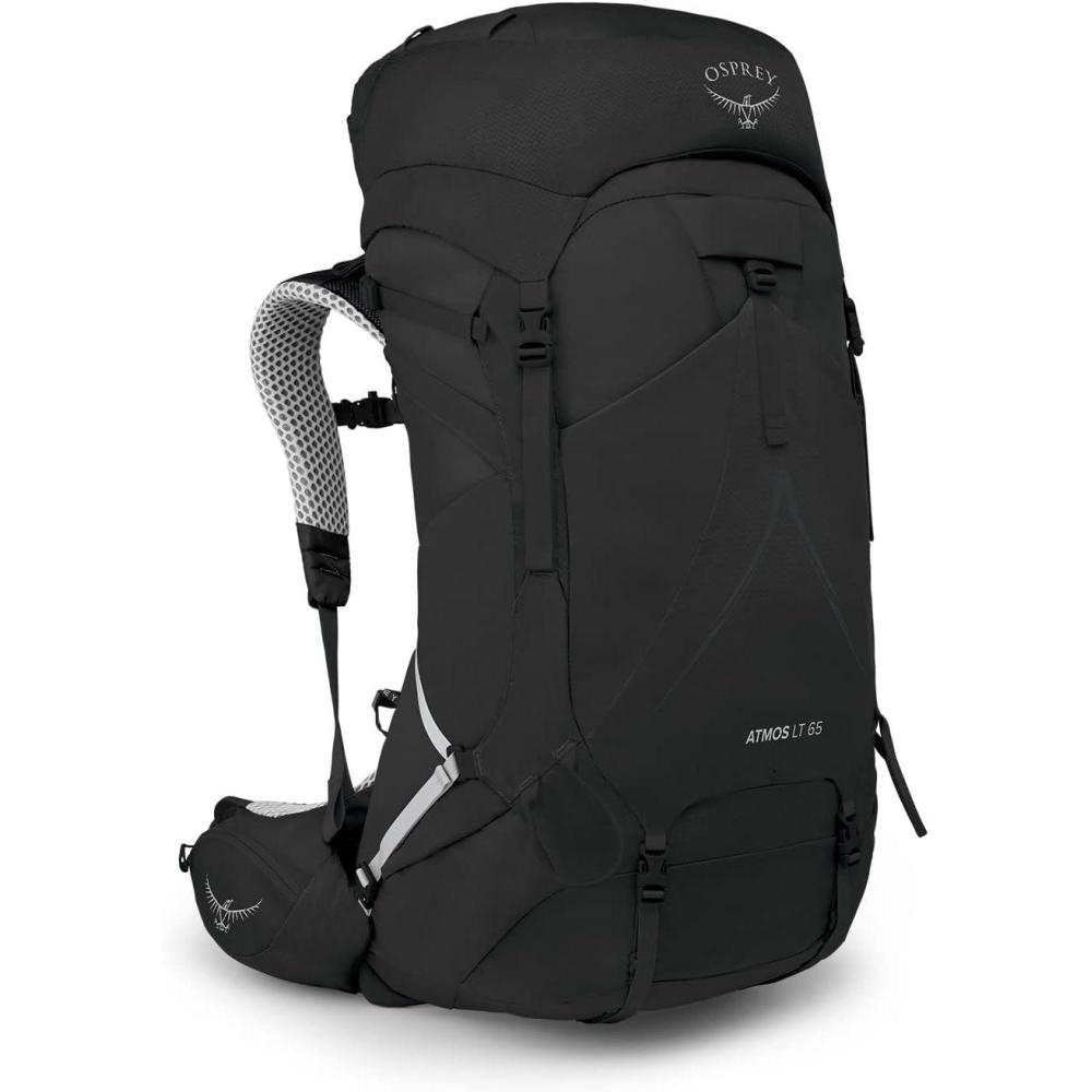 imageOsprey Atmos AG LT 65L Mens Backpacking Backpack Scenic ValleyGreen Peppercorn LXLBlack