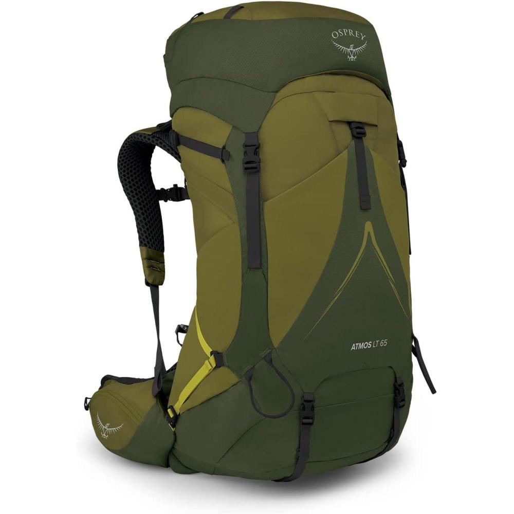 imageOsprey Atmos AG LT 65L Mens Backpacking Backpack Scenic ValleyGreen Peppercorn LXLScenic ValleyGreen Peppercorn