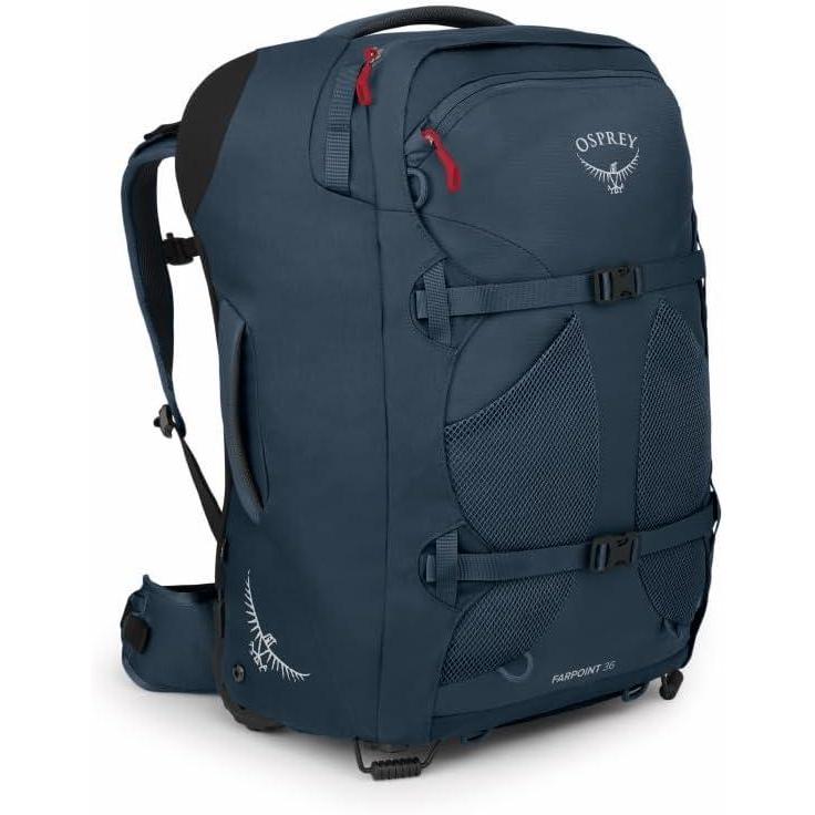 imageOsprey Farpoint Mens Wheeled Travel Pack 65L BlackMuted Space Blue