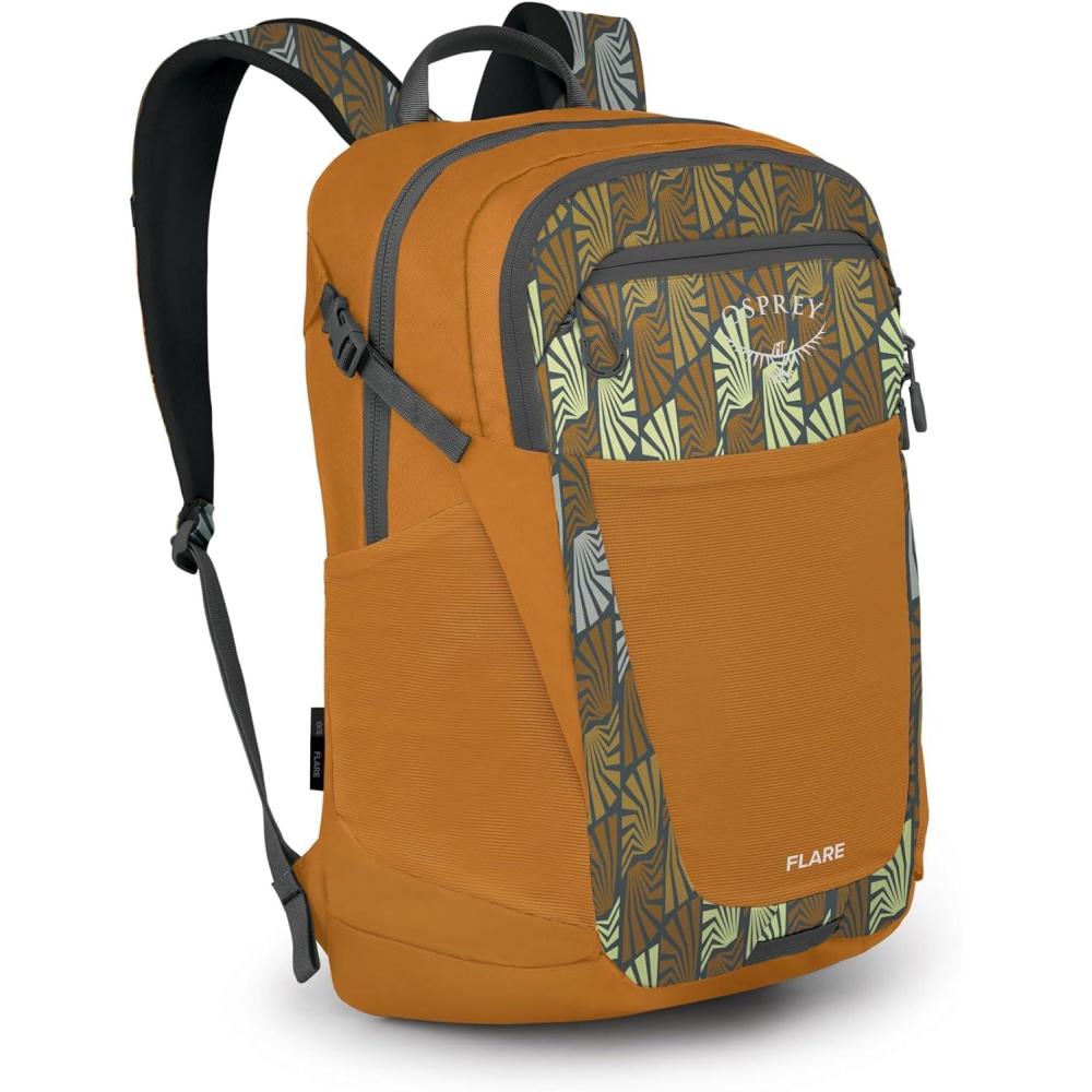 imageOsprey Flare Commuter Laptop BackpackKazuma Print Toffee Orange