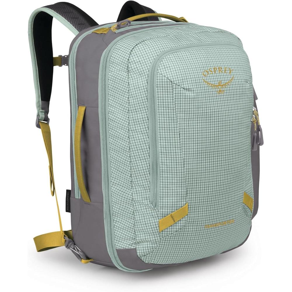 imageOsprey Transporter 44L Travel Pack Raven BlackFrosty MintSoundwave Grey