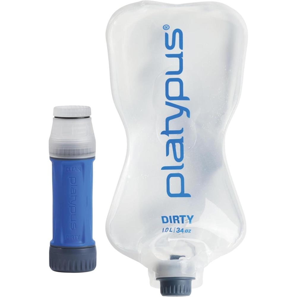 imagePlatypus Quickdraw Ultralight 1 Liter Backpacking Water Filter SystemConnectCap DrinkCap