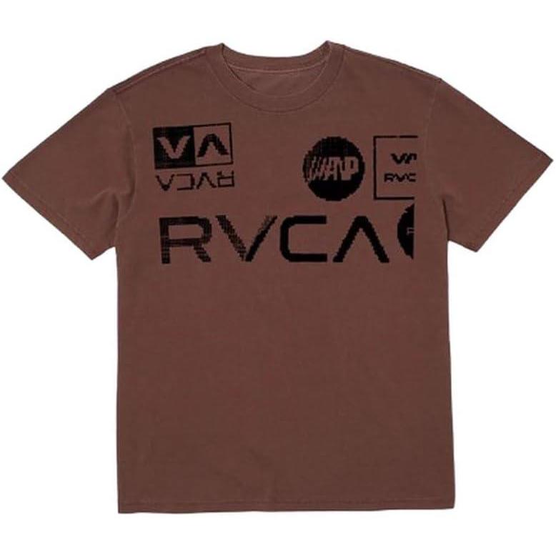 imageRVCA Mens Balance Box Short Sleeve TeeDot Matrix Red Earth
