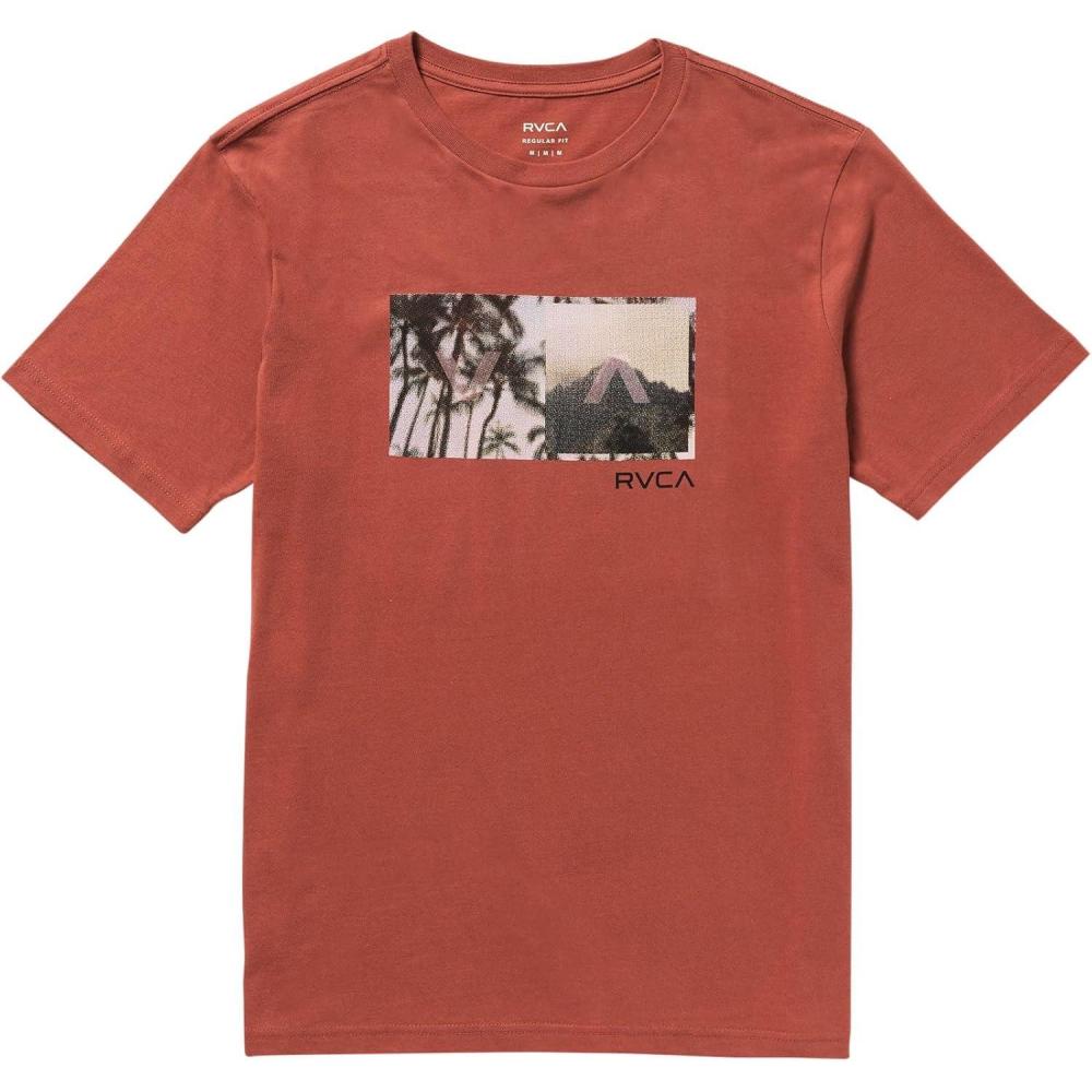 imageRVCA Mens Balance Box Short Sleeve TeeDusty Red