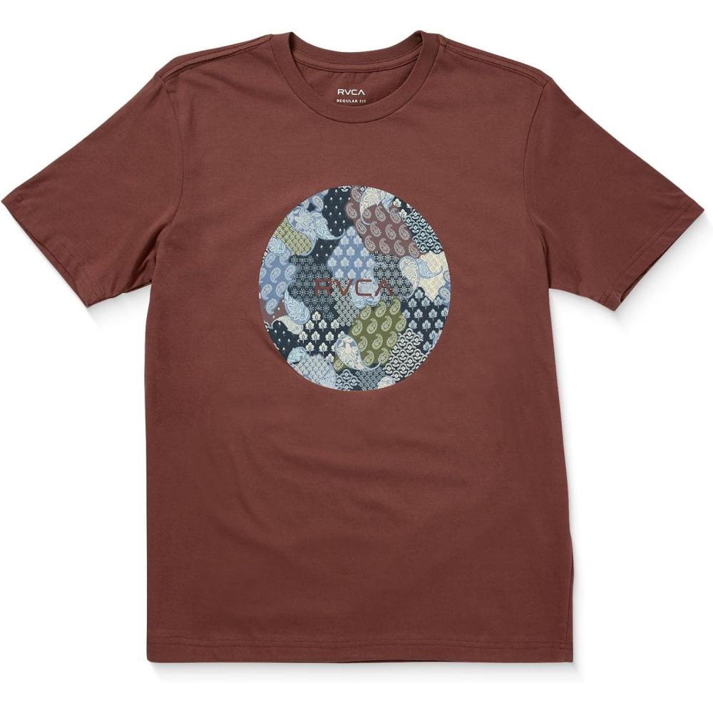 imageRVCA Mens Balance Box Short Sleeve TeeMotors Red Earth