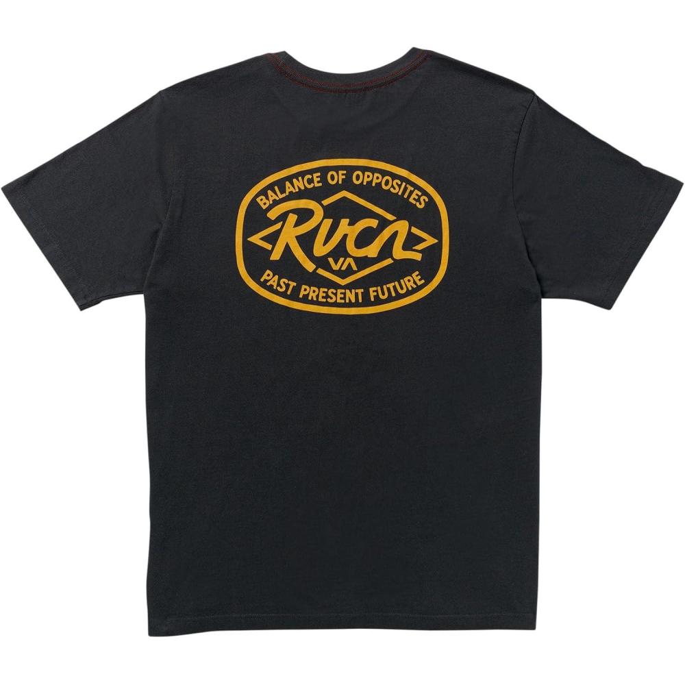 imageRVCA Mens Balance Box Short Sleeve TeeRanch Seal Pirate Black