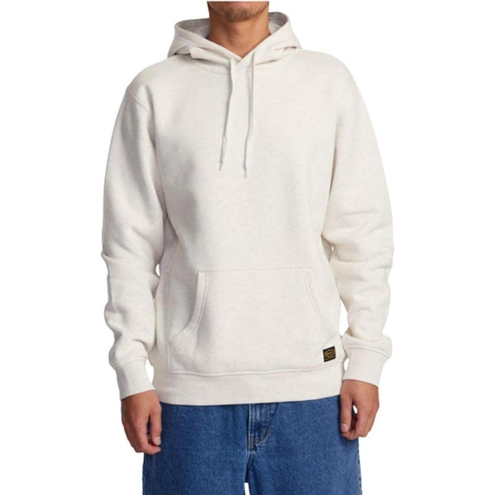 imageRVCA Mens Big Label HoodieAmericana Hoodie 2Oatmeal Heather