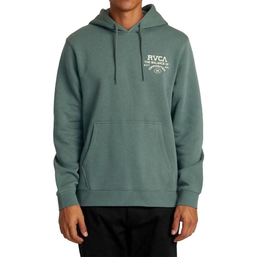 imageRVCA Mens Big Label HoodiePlein View  Jade