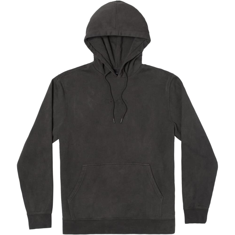 imageRVCA Mens Big Label HoodieTonally FleeceBlack