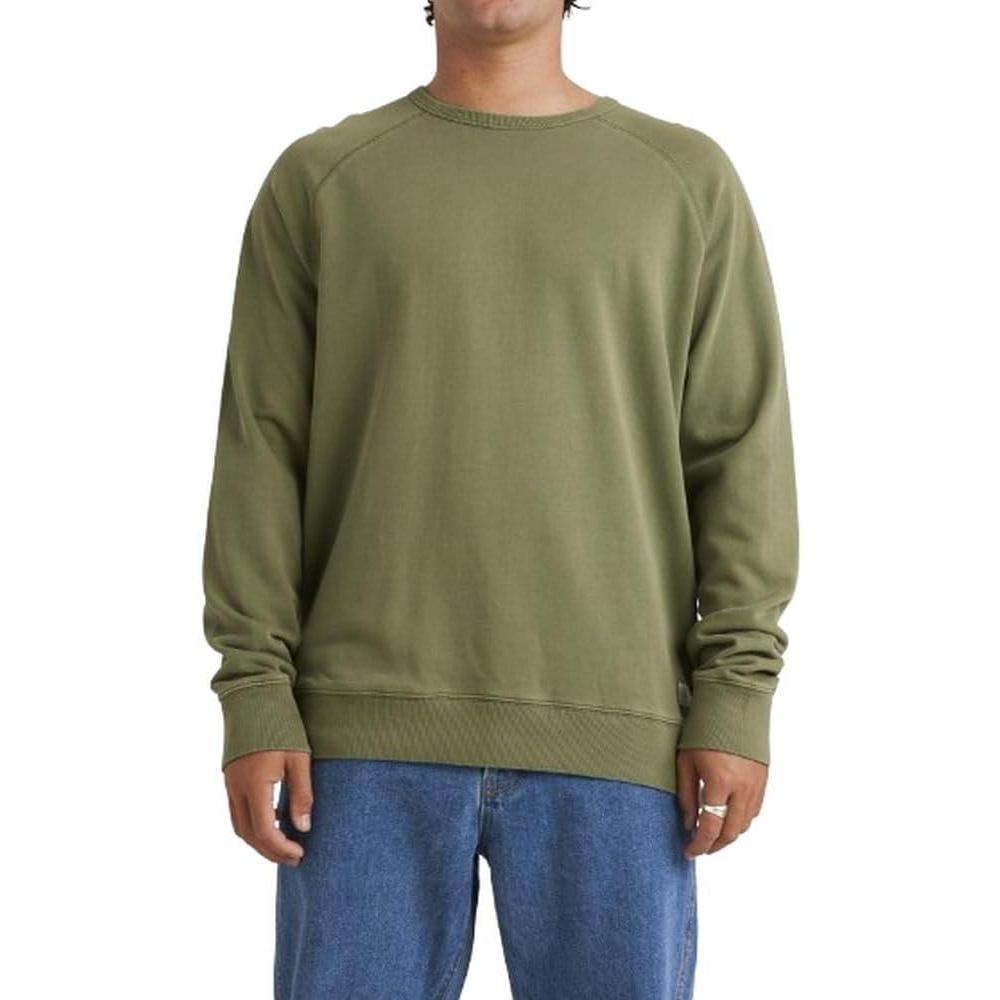 imageRVCA Mens Relaxed Fit Fleece CrewneckVacancy CrewSurplus