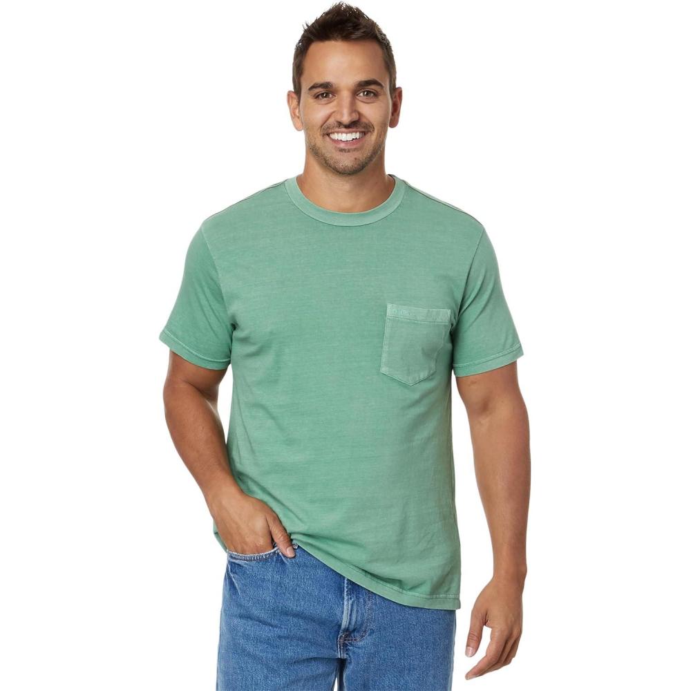 imageRVCA Mens Short Sleeve Crew Neck Pocket TShirtSpruce