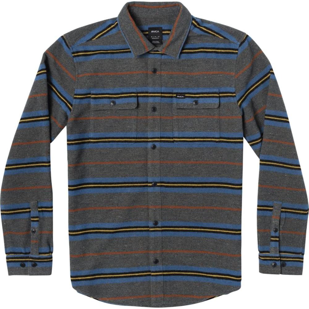 imageRVCA Mens Thatll Work Flannel Long Sleeve Woven ShirtRvca BlanketMulti