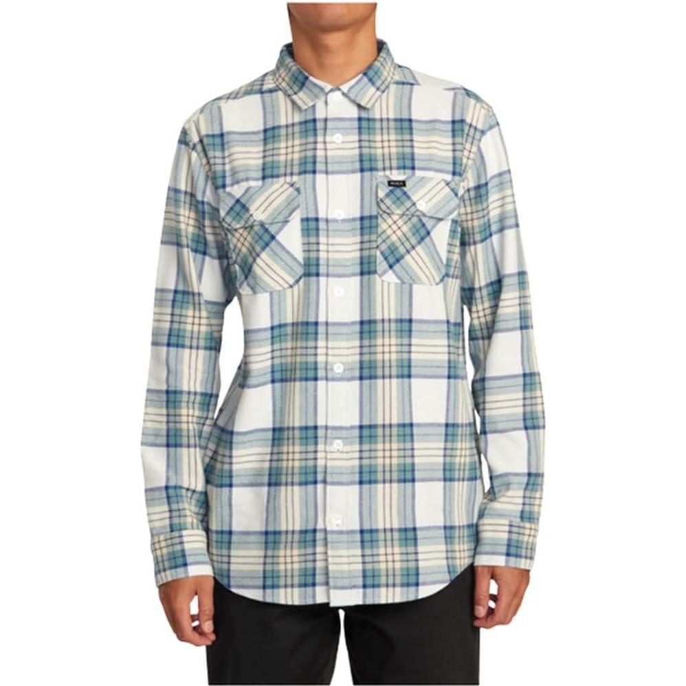 imageRVCA Mens Thatll Work Flannel Long Sleeve Woven ShirtThatll Work FlannelMargarita