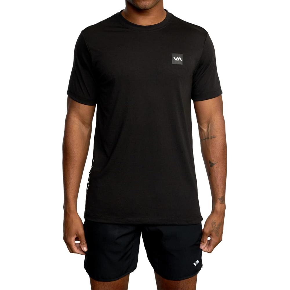 imageRVCA Mens Va Mark Short Sleeve DriRelease TShirtRvca 2xBlack 222