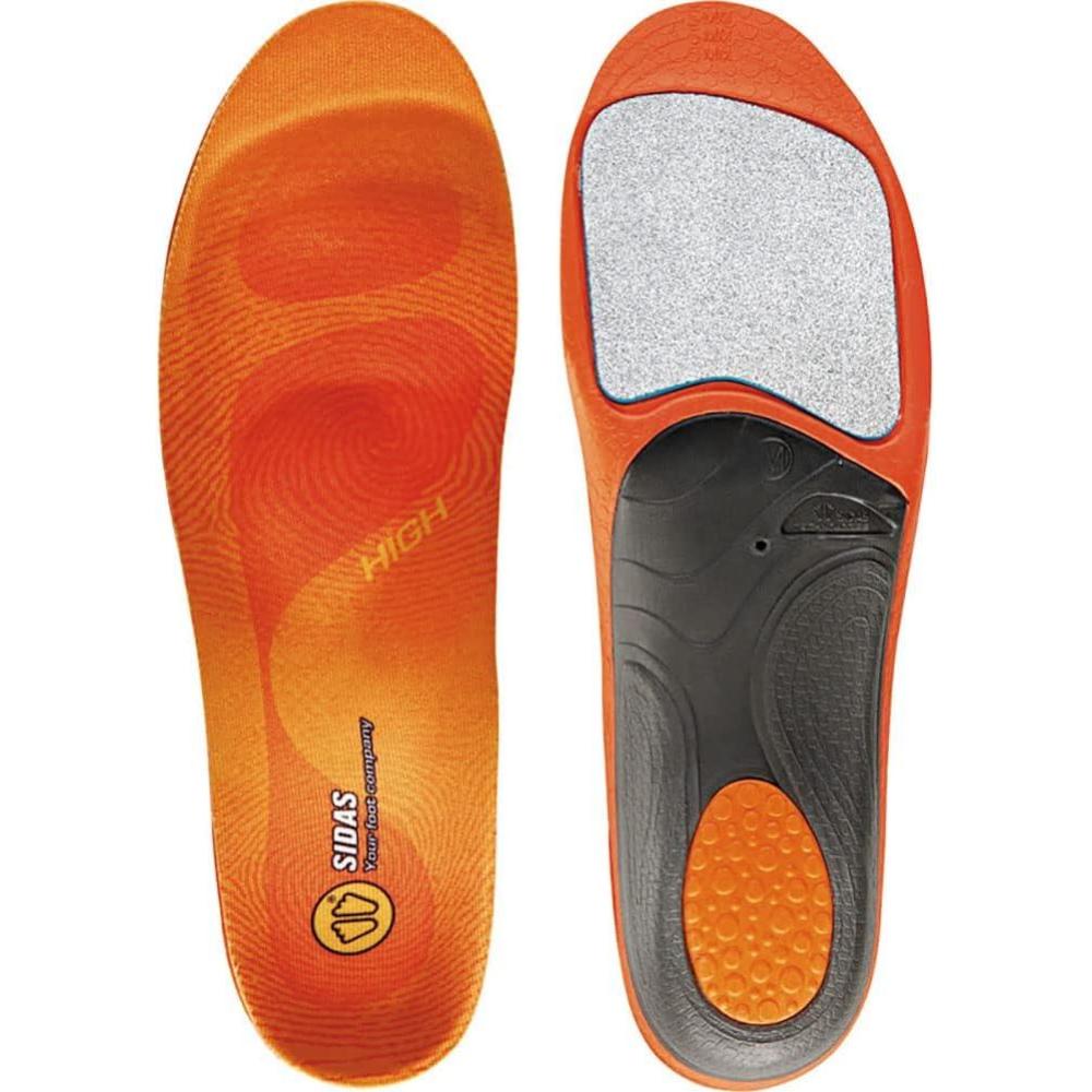 imageSidas Unisex Winter 3Feet Insulated Cushioned Skiing Insoles with EVA Pad for Arch Support HighArched Feet Medium 3941 OrangeMedium 3941