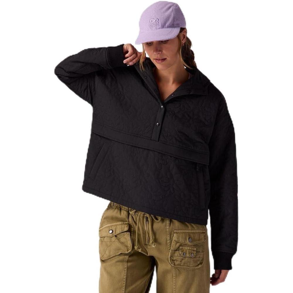 imageStoic Daisy Quilted Pullover  WomensStretch Limo