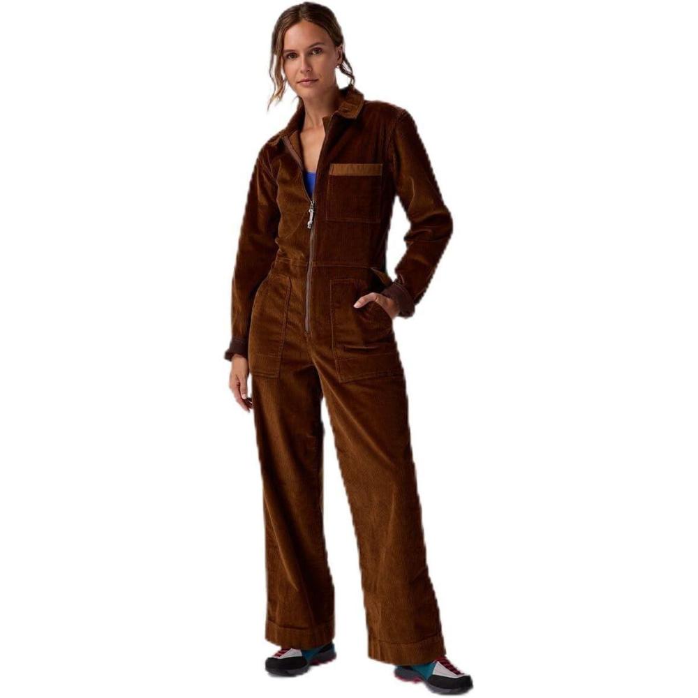imageStoic Wide Leg Corduroy Jumpsuit  WomensPotting Soil