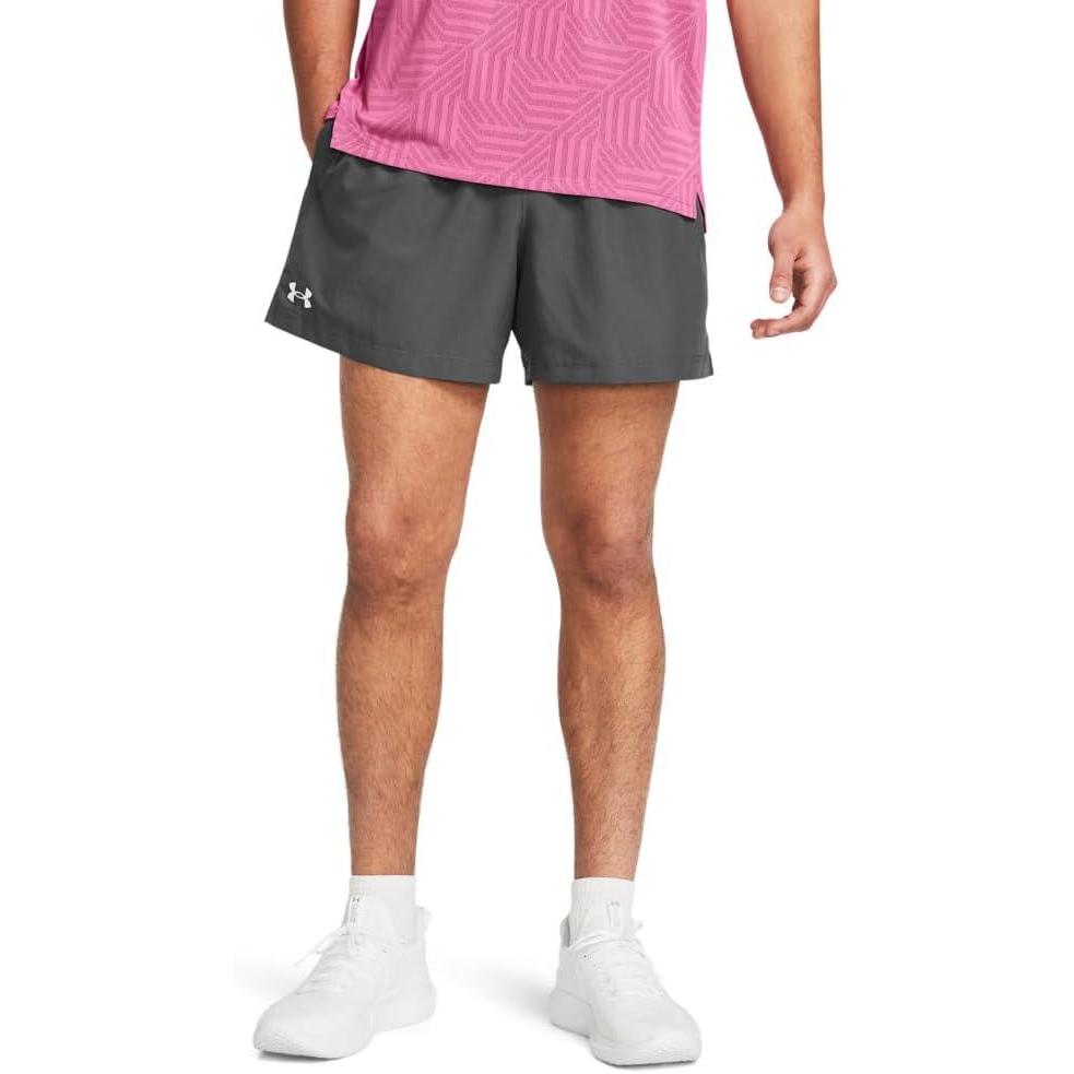imageUnder Armour Mens Woven 5inch Shorts025 Castlerock   White