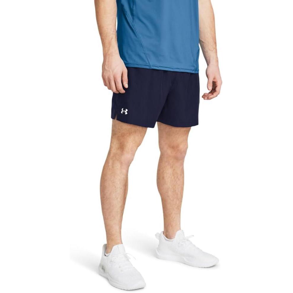 imageUnder Armour Mens Woven 5inch Shorts410 Midnight Navy White