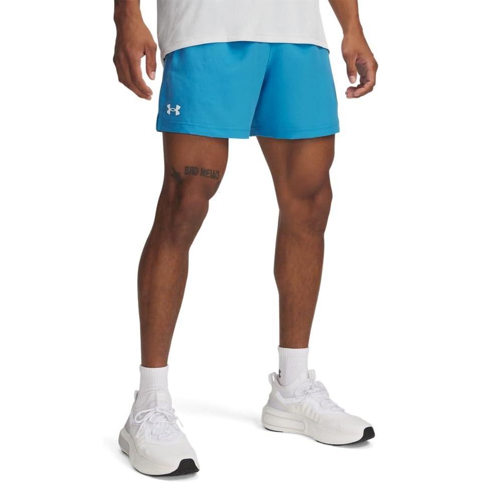 imageUnder Armour Mens Woven 5inch Shorts452 Ether Blue White