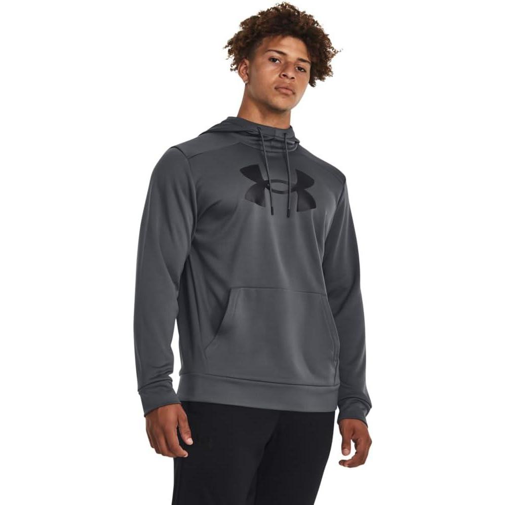imageUnder Armour mens Armour Fleece Big Logo Hoodie012 Pitch Gray   Black