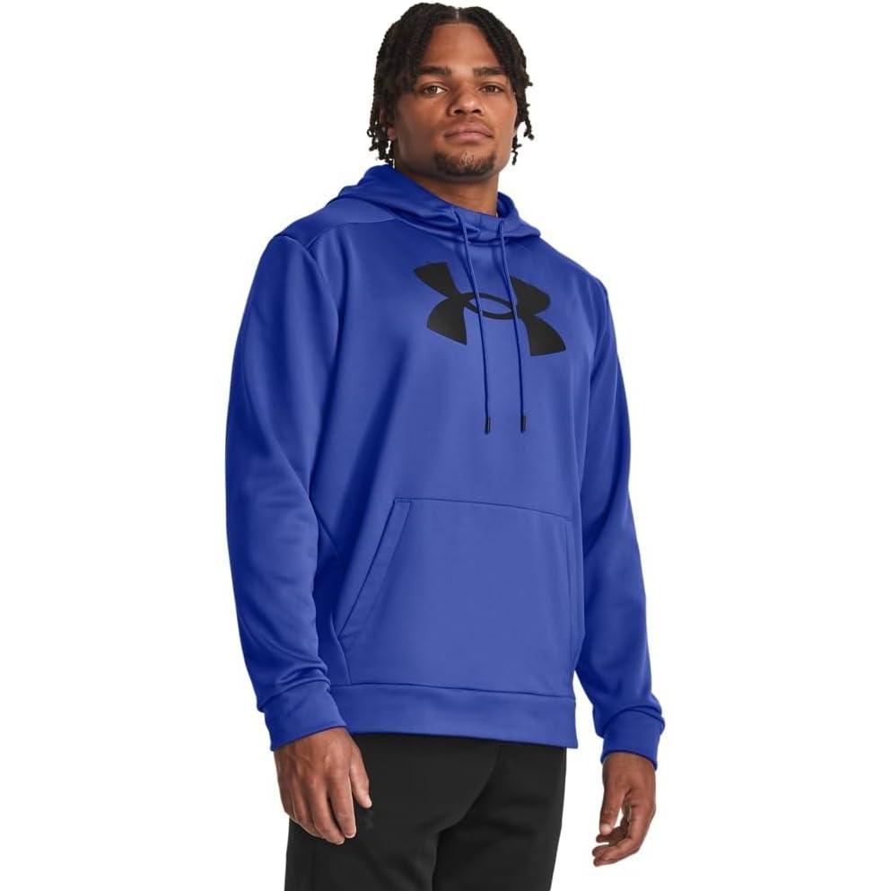 imageUnder Armour mens Armour Fleece Big Logo Hoodie400 Team Royal   Black