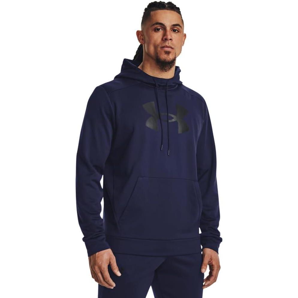 imageUnder Armour mens Armour Fleece Big Logo Hoodie410 Midnight Navy   Black