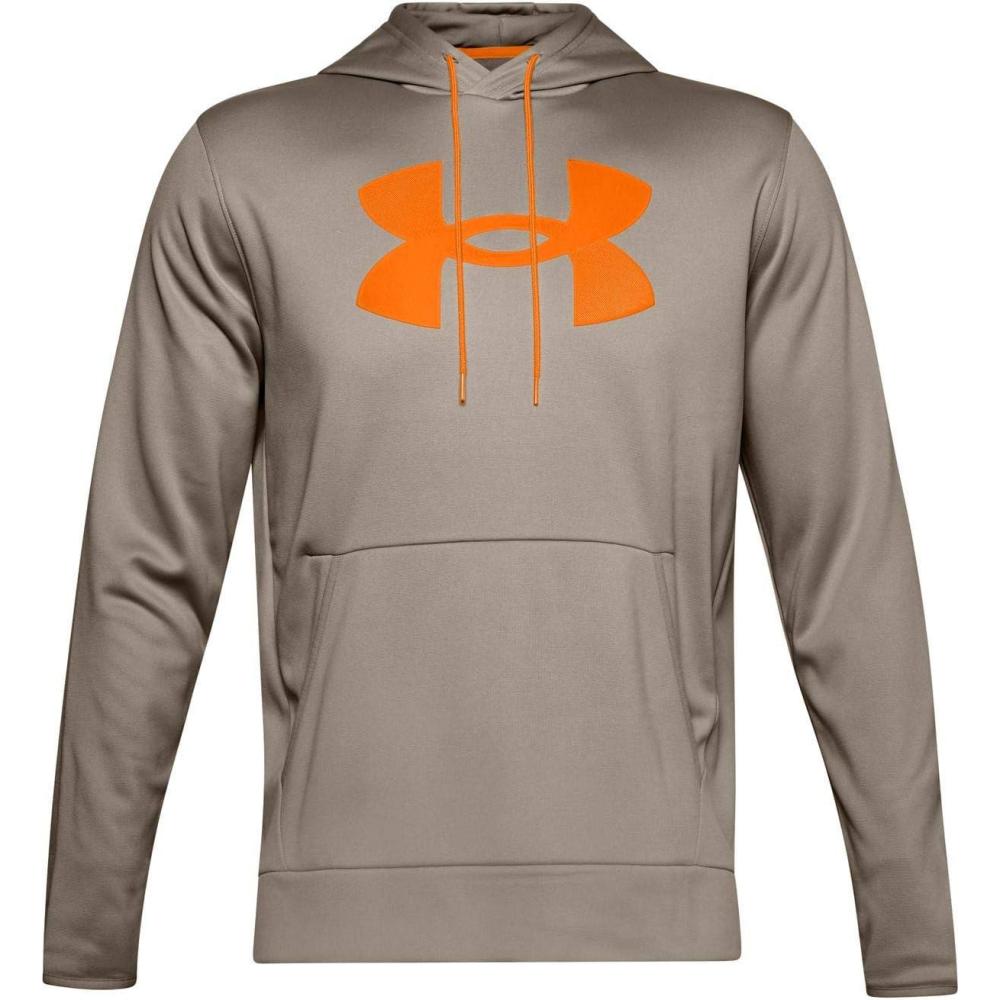 imageUnder Armour mens Armour Fleece Big Logo HoodieHighland Buff 200Vibe Orange