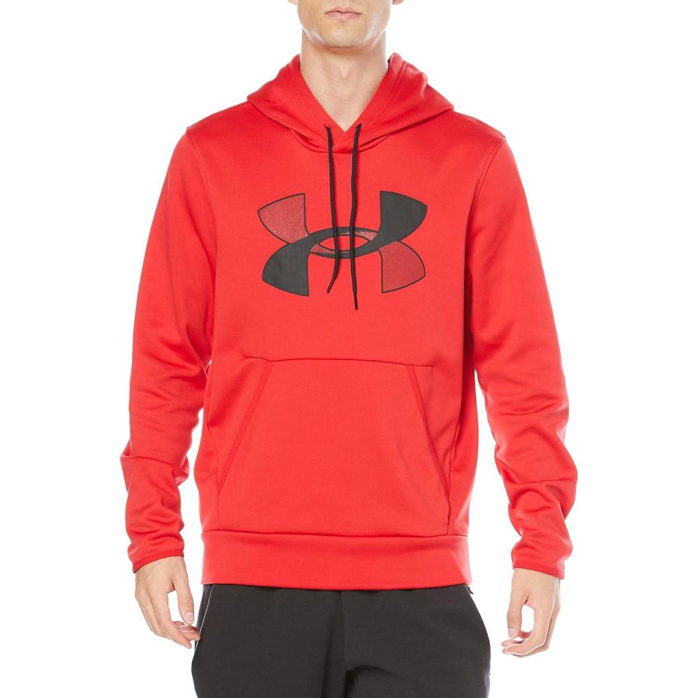 imageUnder Armour mens Armour Fleece Big Logo HoodieRed 600Black