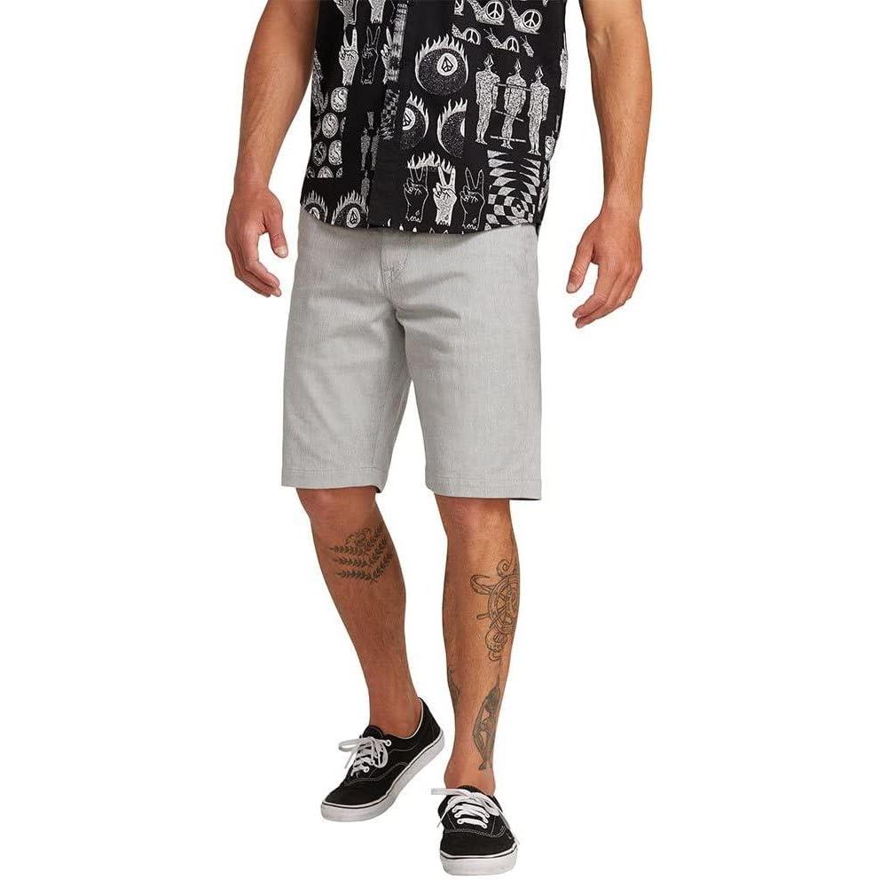 imageVolcom Mens Modern Fit 21quot Chino Short Grey32