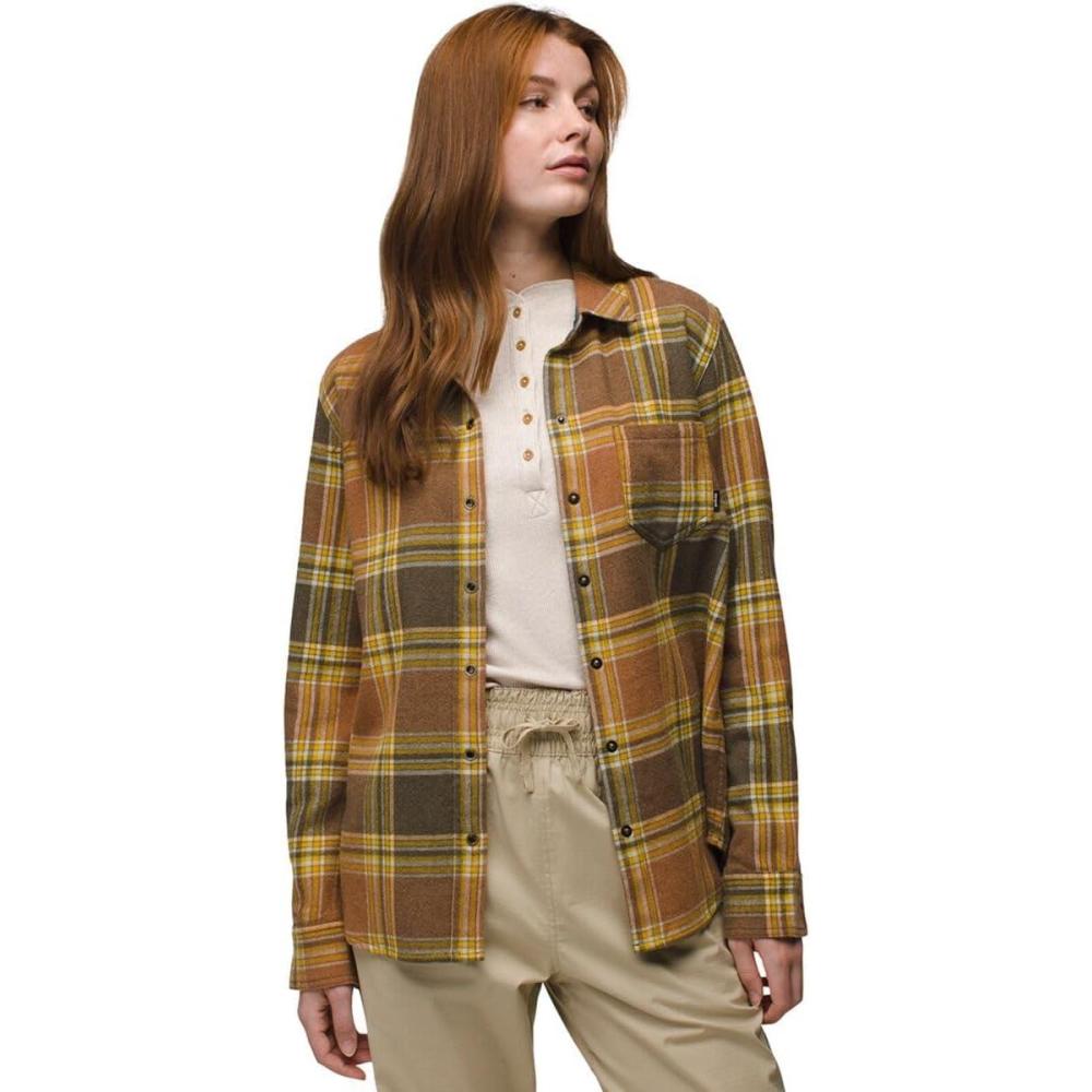 imageprAna Womens Golden Canyon FlannelRye Green