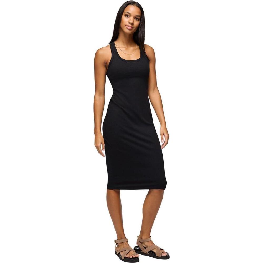 imageprAna Womens Heavana Racerback Midi DressBlack Heather