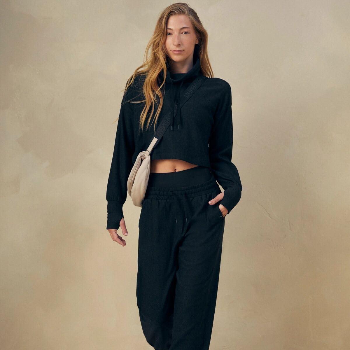 imageprAna Womens Sacred Space PulloverBlack Heather