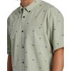 Billabong Men’s All Day Jacquard Short Sleeve Woven(Seafoam)