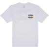 Billabong Men’s Crayon Wave Short Sleeve Graphic Tee(Crayon Wave White)