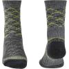 Bridgedale Men’s Lightweight Ankle Height-Merino Endurance Socks(Grey/Lime)