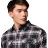 Columbia Men’s Flare Gun Stretch Flannel(Black Two Lane Tartan)