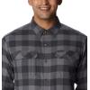 Columbia Men’s Flare Gun Stretch Flannel(City Grey Twill Buffalo Check)