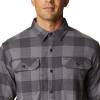 Columbia Men’s Flare Gun Stretch Flannel(City Grey Twill Buffalo Check-legacy)
