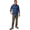 Columbia Men’s Flare Gun Stretch Flannel(Collegiate Navy River Crossing Plaid)