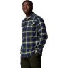 Columbia Men’s Flare Gun Stretch Flannel(Collegiate Navy Two Lane Tartan)