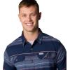 Columbia Men’s Flare Gun Stretch Flannel(Collegiate Navy Vista Stripe)