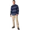 Columbia Men’s Flare Gun Stretch Flannel(Collegiate Navy Vista Stripe)