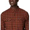 Columbia Men’s Flare Gun Stretch Flannel(Dark Amber Small Check)