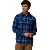 Columbia Men’s Flare Gun Stretch Flannel(Mountain Blue Trails Edge Plaid)