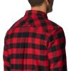 Columbia Men’s Flare Gun Stretch Flannel(Mountain Red Twill Buffalo Check)