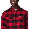 Columbia Men’s Flare Gun Stretch Flannel(Mountain Red Twill Buffalo Check-legacy)