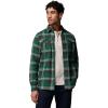 Columbia Men’s Flare Gun Stretch Flannel(Rain Forest Trails Edge Plaid)