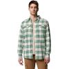 Columbia Men’s Flare Gun Stretch Flannel(Rain Forest Two Lane Tartan)